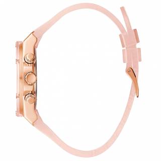 ΡΟΛΟΙ GUESS  GW0409L3 GUESS Athena Pink Rubber Strap