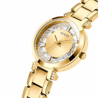 ΡΟΛΟΙ GUESS  GW0470L2 GUESS Crystal Clear Crystals Gold Stainless Steel Bracelet