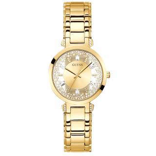 ΡΟΛΟΙ GUESS  GW0470L2 GUESS Crystal Clear Crystals Gold Stainless Steel Bracelet