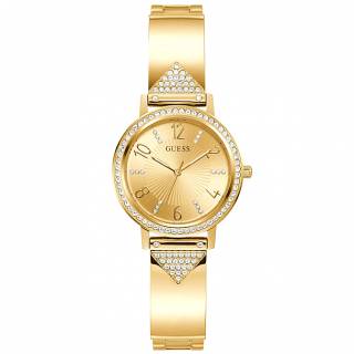 ΡΟΛΟΙ GUESS GW0474L2  GUESS Tri Luxe Crystals Gold Stainless Steel Bracelet