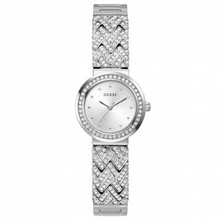 ΡΟΛΟΙ GUESS  GW0476L1 GUESS Treasure Crystals Silver Stainless Steel Bracelet