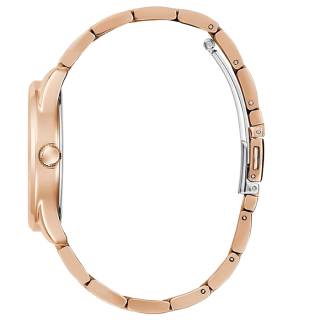 ΡΟΛΟΙ GUESS  GW0485L2 GUESS Emblem Rose Gold Stainless Steel Bracelet