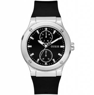 ΡΟΛΟΙ GUESS GW0491G3 GUESS Jet Black Rubber Strap