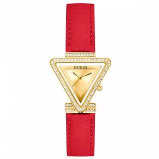 ΡΟΛΟΙ GUESS  GW0504L2 GUESS Fame Crystals Red Leather Strap