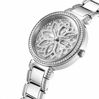 ΡΟΛΟΙ GUESS  GW0528L1 GUESS Lily Crystals Silver Stainless Steel Bracelet