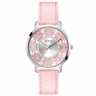 ΡΟΛΟΙ GUESS  GW0529L1 GUESS Dahlia Crystals Pink Leather Strap