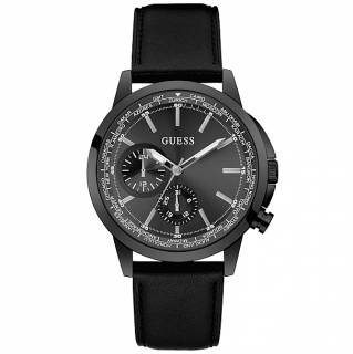 ΡΟΛΟΙ GUESS  GW0540G3 GUESS Spec Black Leather Strap