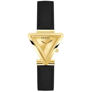 ΡΟΛΟΙ GUESS  GW0548L3 GUESS Fame Black Leather Strap