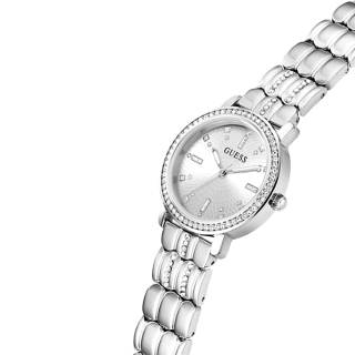 ΡΟΛΟΙ GUESS GW0612L1 GUESS Hayley Crystals Silver Stainless Steel Bracelet