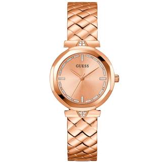 ΡΟΛΟΙ GUESS GW0613L3  GUESS Rumour Crystals Rose Gold Stainless Steel Bracelet