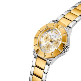 ΡΟΛΟΙ GUESS GW0616L2 GUESS Sunray Crystals Two Tone Stainless Steel Bracelet