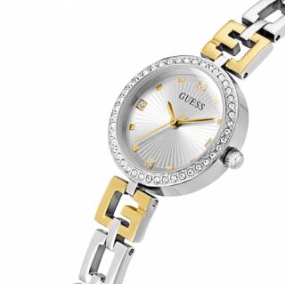 ΡΟΛΟΙ GUESS GW0656L1 GUESS Lady G Crystals Two Tone Stainless Steel Bracelet