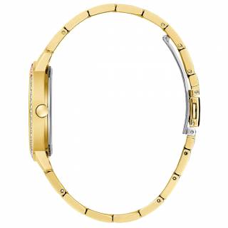 ΡΟΛΟΙ GUESS GW0657L2 GUESS Three Of Hearts Crystals Gold Stainless Steel Bracelet