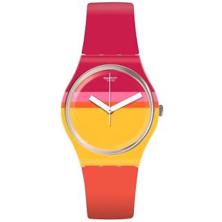 ΡΟΛΟΙ SWATCH GW198 SWATCH Roug'Heure Multicolor Silicone Strap