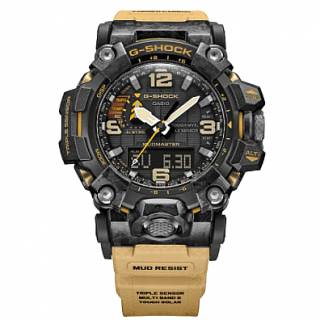 ΡΟΛΟΙ CASIO GWG-2000-1A5ER CASIO G-Shock Mud Master Solar Radiocontrolled Brown Rubber Strap