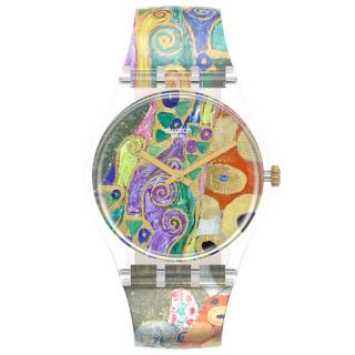 ΡΟΛΟΙ SWATCH GZ349 SWATCH MoMA Hope II By Gustav Klimt Plastic Strap