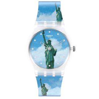 ΡΟΛΟΙ SWATCH GZ351 SWATCH MoMA New York By Tadanori Yokoo Silicone Strap