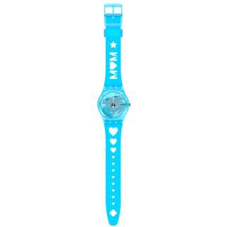 ΡΟΛΟΙ SWATCH GZ353 SWATCH Love From A to Z Light Blue Silicone Strap