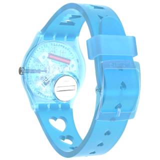 ΡΟΛΟΙ SWATCH GZ353 SWATCH Love From A to Z Light Blue Silicone Strap