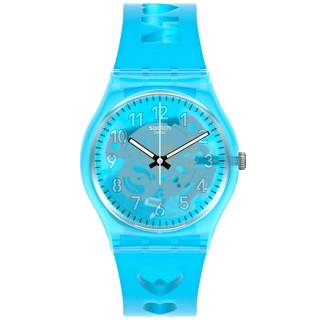 ΡΟΛΟΙ SWATCH GZ353 SWATCH Love From A to Z Light Blue Silicone Strap