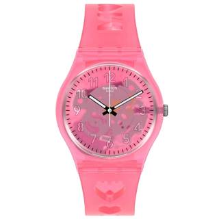 ΡΟΛΟΙ SWATCH GZ354 SWATCH Love With All the Alphabet Pink Blue Silicone Strap