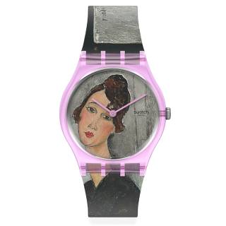 ΡΟΛΟΙ SWATCH GZ356 SWATCH Portrait Of Dedie By Amedeo Modigliani Plastic Strap