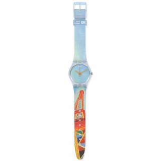 ΡΟΛΟΙ SWATCH GZ357 SWATCH Eiffel Tower By Robert Delaunay Plastic Strap