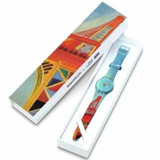 ΡΟΛΟΙ SWATCH GZ357 SWATCH Eiffel Tower By Robert Delaunay Plastic Strap