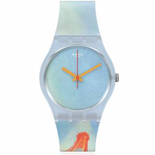 ΡΟΛΟΙ SWATCH GZ357 SWATCH Eiffel Tower By Robert Delaunay Plastic Strap