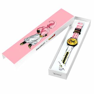 ΡΟΛΟΙ SWATCH GZ358 SWATCH Majin Buu X Swatch Dragonball Z Multicolor Silicone Strap