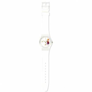 ΡΟΛΟΙ SWATCH  GZ711 SWATCH How Majestic White Silicone Strap