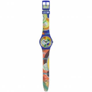 ΡΟΛΟΙ SWATCH GZ712 SWATCH Carousel By Roberte Delaunay Plastic Strap