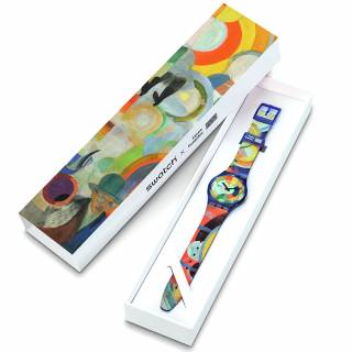 ΡΟΛΟΙ SWATCH GZ712 SWATCH Carousel By Roberte Delaunay Plastic Strap