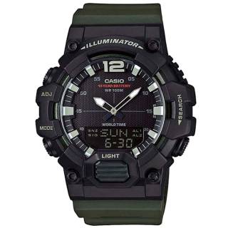 ΡΟΛΟΙ CASIO  HDC-700-3AVEF CASIO Chronograph Green Rubber Strap