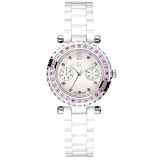 ΡΟΛΟΙ GUESS COLLECTION  I92000L1 GUESS Collection Crystals White Ceramic Bracelet