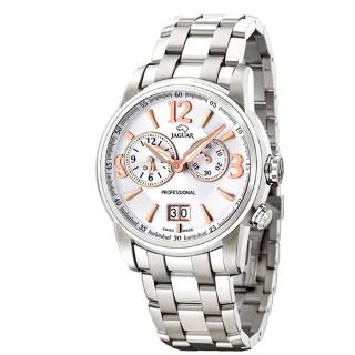 Ρολόι JAGUAR  J618/2 JAGUAR Dual Time Chronograph Silver Stainless Steel Bracelet