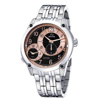 Ρολόι JAGUAR  J629/H JAGUAR Gents Dual Time Silver Stainless Steel Bracelet