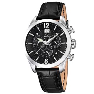 Ρολόι JAGUAR  J661/4 JAGUAR Acamar Chronograph Black Leather Strap