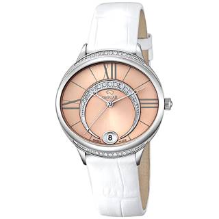 Ρολόι JAGUAR  J801/2 JAGUAR Clair De Lune White Leather Strap