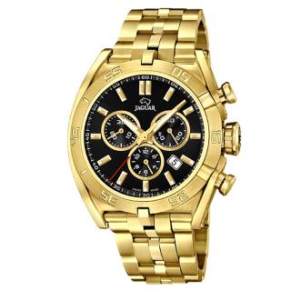 Ρολόι JAGUAR  J853/4 JAGUAR Gents Chronograph Gold Stainless Steel Bracelet