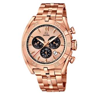 Ρολόι JAGUAR J854/2 JAGUAR Gents Chronograph Rose Gold Stainless Steel Bracelet