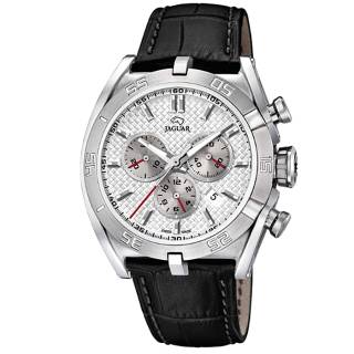 Ρολόι JAGUAR J857/1 JAGUAR Gents Chronograph Black Leather Strap