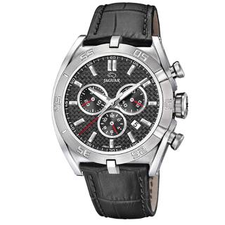 Ρολόι JAGUAR J857/3 JAGUAR Gents Chronograph Grey Leather Strap