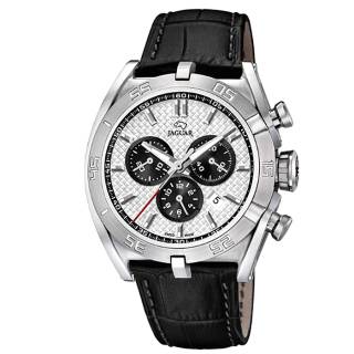 Ρολόι JAGUAR J857/5 JAGUAR Gents Chronograph Black Leather Strap