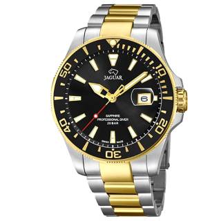 Ρολόι JAGUAR J863/D JAGUAR Professional Diver Two Tone Stainless Steel Bracelet