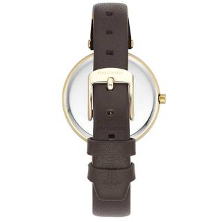 Ρολόι KENNETH COLE   KC50513003 KENNETH COLE Ladies Crystals Brown Leather Strap