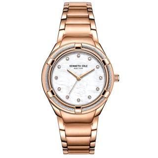 Ρολόι KENNETH COLE KC50981003 KENNETH COLE Ladies Crystals Rose Gold Stainless Steel Bracelet