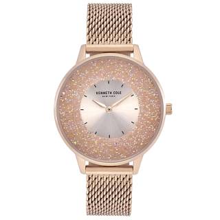 Ρολόι KENNETH COLE KC51010002 KENNETH COLE Ladies Crystals Rose Gold Stainless Steel Bracelet