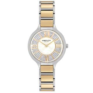 Ρολόι KENNETH COLE KC51011003 KENNETH COLE Ladies Crystals Two Tone Stainless Steel Bracelet