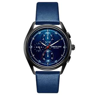 Ρολόι KENNETH COLE KC51028001 KENNETH COLE Gents Blue Leather Strap